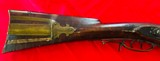 JCSH GOLCHER CAP AND BALL RIFLE. Rare 60 caliber, set trigger, custom sight adjustment custom brass work - Image 3 of 15
