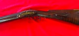 JCSH GOLCHER CAP AND BALL RIFLE. Rare 60 caliber, set trigger, custom sight adjustment custom brass work - Image 6 of 15