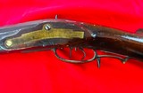 JCSH GOLCHER CAP AND BALL RIFLE. Rare 60 caliber, set trigger, custom sight adjustment custom brass work - Image 7 of 15