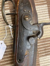 JCSH GOLCHER CAP AND BALL RIFLE. Rare 60 caliber, set trigger, custom sight adjustment custom brass work - Image 12 of 15