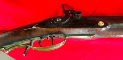 JCSH GOLCHER CAP AND BALL RIFLE. Rare 60 caliber, set trigger, custom sight adjustment custom brass work - Image 10 of 15
