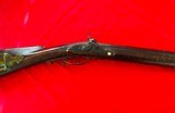 JCSH GOLCHER CAP AND BALL RIFLE. Rare 60 caliber, set trigger, custom sight adjustment custom brass work - Image 4 of 15