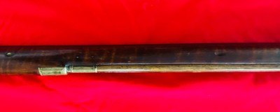 JCSH GOLCHER CAP AND BALL RIFLE. Rare 60 caliber, set trigger, custom sight adjustment custom brass work - Image 8 of 15