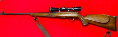 Anschutz 22 rifle with Leupold vx3 2.5 x 8 scope with nice wood and in great shape