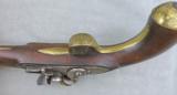 Fine British Flintlock Brass Bbl. Trade Pistol - 10 of 13