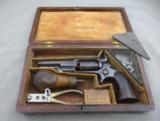 Cased Colt Moel 1855 Sidehammer Pocket Revolver and Charter Oak Grips - 15 of 15