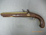 14-163 Fine British Flintlock Brass BBL. Trade Pistol- PRICE REDUCE - 2 of 15