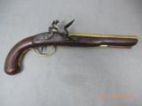 14-163 Fine British Flintlock Brass BBL. Trade Pistol- PRICE REDUCE - 1 of 15