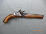 15-27 Fine British Flintlock Brass BBL Trade Pistol - 1 of 15