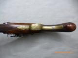 FINE BRITISH FLINTLOCK BRASS BBL. TRADE PISTOL- 20 of 22