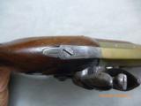 FINE BRITISH FLINTLOCK BRASS BBL. TRADE PISTOL- 8 of 22
