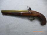 FINE BRITISH FLINTLOCK BRASS BBL. TRADE PISTOL- 3 of 22