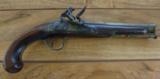 Fine British Flintlock Brass BBL Trade Pistol - 2 of 17