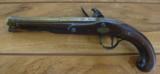 Fine British Flintlock Brass BBL Trade Pistol - 1 of 17