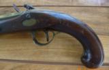 Fine British Flintlock Brass BBL Trade Pistol - 8 of 17