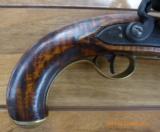 Fine British American Flintlock Kentucky Pistol - 8 of 14