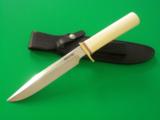 RANDALL MODEL #5-7" CAMP AND TRAIL KNIFE-IVORY HANDLE-BRASS HARDWARE-BRASS NAME PLATE-MUSEUM GRADE PIECE-ASTONISHING ! - 3 of 3