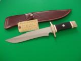 HAROLD CORBY MASTERPICE-ONE-OF-A-KIND FIGHTER.CAMP/SURVIAL KNIFE-RARE AFRICAN MACASSAR EBONY HANDLE-IVORY SPACERS-GERMAN SILVER HARDWARE-AMAZING PIECE - 9 of 9