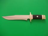 HAROLD CORBY MASTERPICE-ONE-OF-A-KIND FIGHTER.CAMP/SURVIAL KNIFE-RARE AFRICAN MACASSAR EBONY HANDLE-IVORY SPACERS-GERMAN SILVER HARDWARE-AMAZING PIECE - 1 of 9