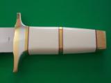 HAROLD CORBY'S MASTERPIECE " YENZER " BOWIES-ONE-OF-A-KIND-SET- AS SEEN IN 1973 &1982 BOOK- IVORY HANDLES-ASTONISHING ! - 7 of 8