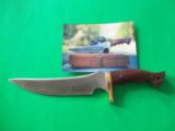 MASTER SHIVA KI VERY FIRST KNIFE EVER MADE 1975-GATOR HUNTER-AX-LIKE DESIGN COCOBOLO HANDLE-TRIPLE CLAY-TEMPERED-HISTORICAL SIGNIFICANCE! - 7 of 8