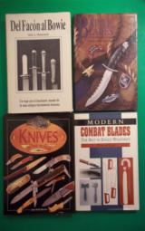 LOT OF 4 BRAND NEW KNIVES BOOKS:DEL FALCON AL BOWIE-BATTLE BLADES-MODERN COMBAT BLADES-KNIVES OF THE WORLD - 1 of 6