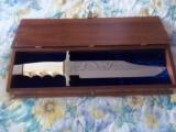 THE YENZER BOWIE BY HAROLD CORBY-HANDLE OF 6,000 75,000 YEARS OLD MAMMOTH TUSK IVORY FROM TUNDRA REGIONS ALASKA/SIBERIA-MASTERPIECE! - 7 of 12