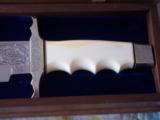 THE YENZER BOWIE BY HAROLD CORBY-HANDLE OF 6,000 75,000 YEARS OLD MAMMOTH TUSK IVORY FROM TUNDRA REGIONS ALASKA/SIBERIA-MASTERPIECE! - 3 of 12