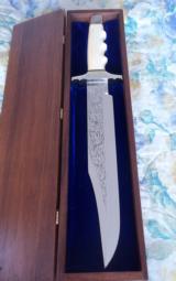 THE YENZER BOWIE BY HAROLD CORBY-HANDLE OF 6,000 75,000 YEARS OLD MAMMOTH TUSK IVORY FROM TUNDRA REGIONS ALASKA/SIBERIA-MASTERPIECE! - 4 of 12