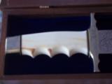THE YENZER BOWIE BY HAROLD CORBY-HANDLE OF 6,000 75,000 YEARS OLD MAMMOTH TUSK IVORY FROM TUNDRA REGIONS ALASKA/SIBERIA-MASTERPIECE! - 6 of 12