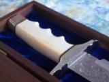 THE YENZER BOWIE BY HAROLD CORBY-HANDLE OF 6,000 75,000 YEARS OLD MAMMOTH TUSK IVORY FROM TUNDRA REGIONS ALASKA/SIBERIA-MASTERPIECE! - 5 of 12