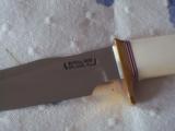 RANDALL MODEL # 12-6" LITTLE BEAR BOWIE-IVORY HANDLE-SHOWN IN BOOK-A BEAUTY! - 3 of 7
