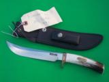 RANDALL MODEL # 4-7" BIG GAME & SKINNER-SELECTED INDIA SAMBAR STAG HANDLE--BEAUTIFUL PIECE FROM THE SHOP! - 1 of 8