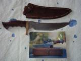 SHIVA KI VERY FIRST GATOR HUNTER EVER MADE-1975- FIRST KNIFE MADE-ORIGINAL LEATHER SCABBARD-HISTORICAL SIGNIFICANCE - 5 of 15
