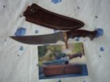 SHIVA KI VERY FIRST GATOR HUNTER EVER MADE-1975- FIRST KNIFE MADE-ORIGINAL LEATHER SCABBARD-HISTORICAL SIGNIFICANCE - 4 of 15