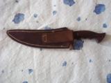 SHIVA KI VERY FIRST GATOR HUNTER EVER MADE-1975- FIRST KNIFE MADE-ORIGINAL LEATHER SCABBARD-HISTORICAL SIGNIFICANCE - 14 of 15