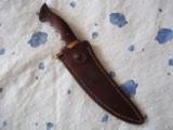 SHIVA KI VERY FIRST GATOR HUNTER EVER MADE-1975- FIRST KNIFE MADE-ORIGINAL LEATHER SCABBARD-HISTORICAL SIGNIFICANCE - 12 of 15