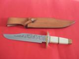 HAROLD CORBY &;YENZER BOWIE& EXACT REPLICA OF THE ONE SEEN IN THE GUN DIGEST BOOK OF KNIVES1973-SECOND MODEL MADE-5 PROVENANCE LETTERS - 12 of 15