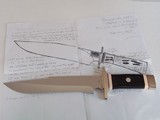HAROLD CORBY 1 OF A KIND BOWIE FIGHTER CAMP SURVIVAL KNIFE APRIL 2013 ALL OROGINAL SKETCHES/TEMPLATES INCLUDED A BEAUTY A RARITY - 7 of 10