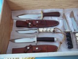 RANDALL UNIQUE SET OF 5
"MAKE-IT-YOURSELF" KIT KNIVES FROM 1971-MOST STUNNING MODELS YOU'LL EVER SEE! - 2 of 11