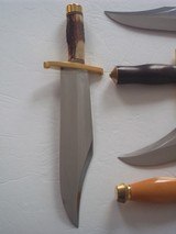 RANDALL MODEL # 12-11" SMITHSONIAN BOWIE BRASS HARDWARE, INDIA STAG HANDLE ORIGINAL H.H. HEISER BROWN LEATHER SCABBARD 1955 A RARITY IN TODAY' - 12 of 12