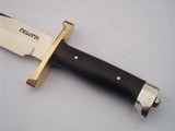 RANDALL MODEL # 14 "ATTACK" 7-1/2" BLADE BRASS LUGGED GUARD WITH "L" QUILLIONS BRAZILIAN ROSEWOOD HANDLE DURALUMIN CROW'S - 6 of 15