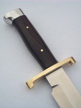 RANDALL MODEL # 14 "ATTACK" 7-1/2" BLADE BRASS LUGGED GUARD WITH "L" QUILLIONS BRAZILIAN ROSEWOOD HANDLE DURALUMIN CROW'S - 4 of 15