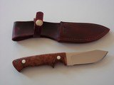 Harold Corby "The Elk Skinner" April 2013 production Stabilized wood handle, German Silver Rivets, one of The Last model Made That Year A Be - 3 of 6