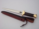 JEAN TANAZACQ "RIX DAGGER" "COUTEAUX DE VAUTRAIT" "DAGUE DE VENERIE" SOLID BRASS HARDWARE EBONY HANDLE- AKA "PICK S - 13 of 15