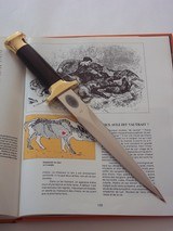JEAN TANAZACQ "RIX DAGGER" "COUTEAUX DE VAUTRAIT" "DAGUE DE VENERIE" SOLID BRASS HARDWARE EBONY HANDLE- AKA "PICK S - 14 of 15