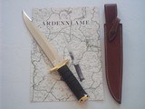 JEAN TANAZACQ "RIX DAGGER" "COUTEAUX DE VAUTRAIT" "DAGUE DE VENERIE" SOLID BRASS HARDWARE EBONY HANDLE- AKA "PICK S - 12 of 15
