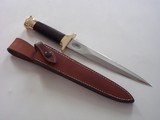 JEAN TANAZACQ "RIX DAGGER" "COUTEAUX DE VAUTRAIT" "DAGUE DE VENERIE" SOLID BRASS HARDWARE EBONY HANDLE- AKA "PICK S - 8 of 15