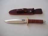 Randall Model # 1-7" All-Purpose Fighting Knife in its purest form double brass guard, leather washers handle duralumin butt cap - 1 of 3