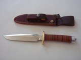 Randall Model # 1-7" All-Purpose Fighting Knife stainlee steel blade in its purest form double brass guard, leather washers handle duralumin butt - 2 of 4